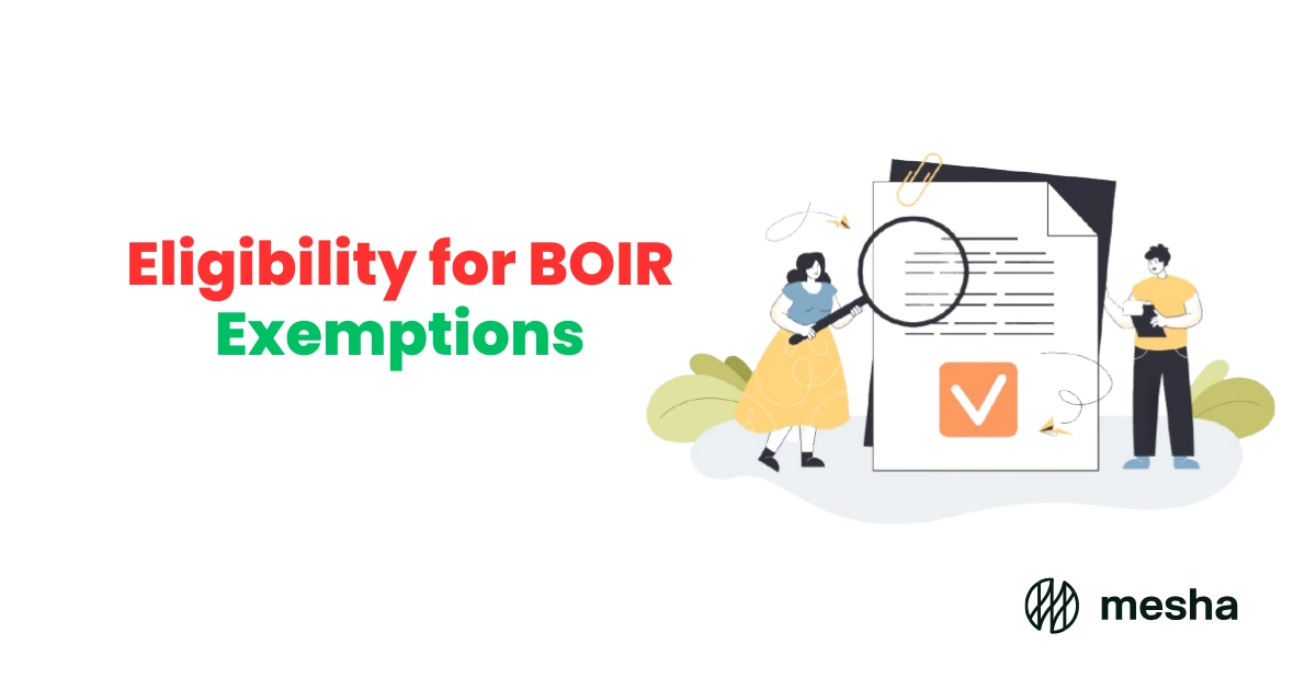 Eligibility for BOIR Exemptions